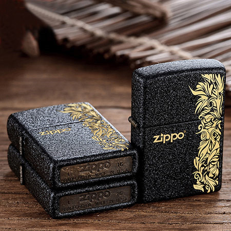 zippo磨砂防风打火机